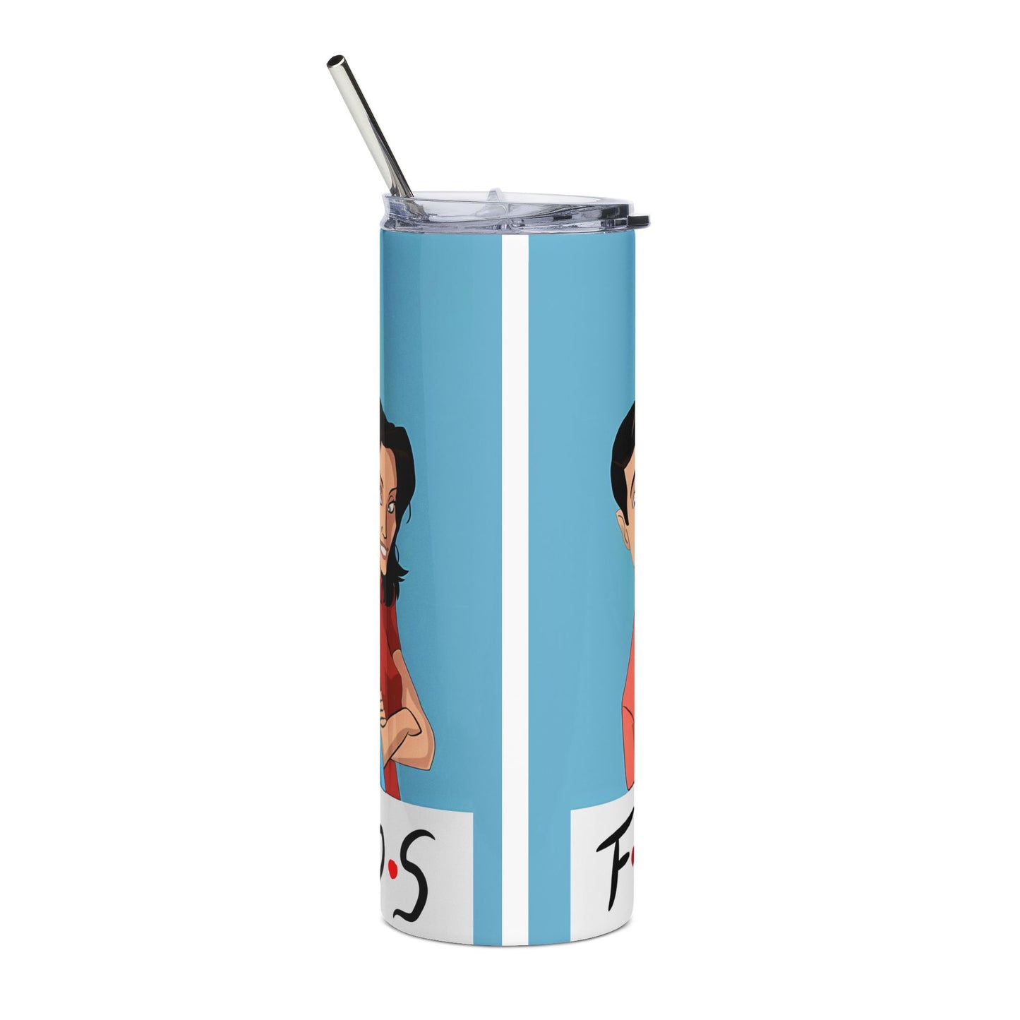 20oz Stainless Steel Tumbler — Cartoon Sitcom Friends Design