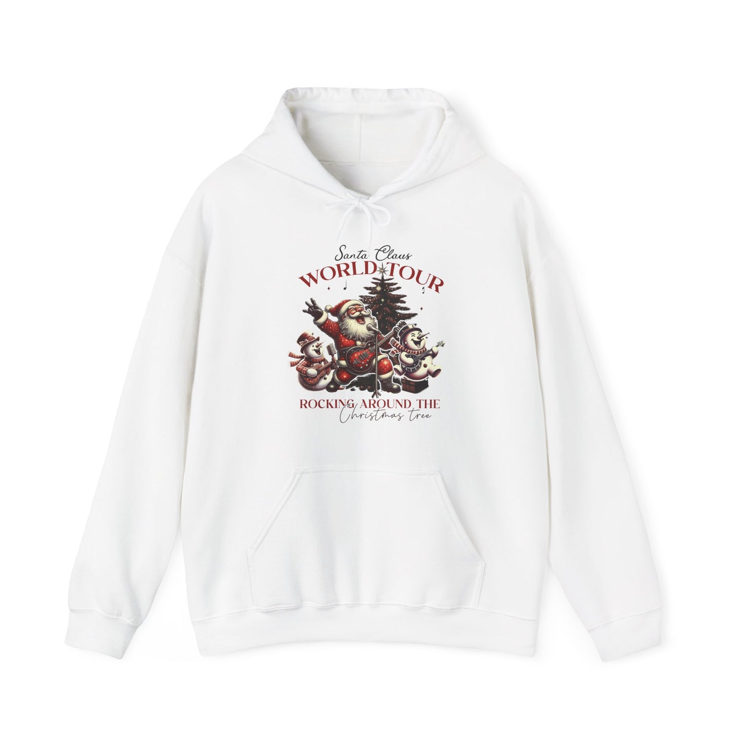 Santa Claus World Tour Hoodie — 'Rocking Around the' Christmas Sweatshirt