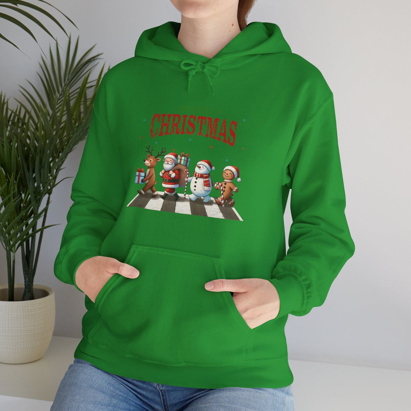 Christmas Choir Hoodie — 'Merry Christmas' Holiday Animal Carolers Sweatshirt