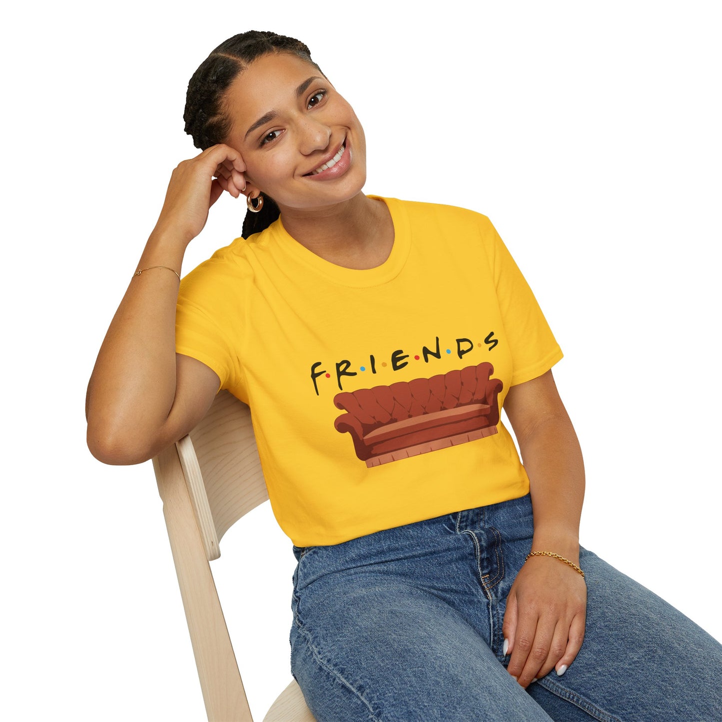 Friends TV Show Couch T-Shirt — Retro Sitcom Logo Tee