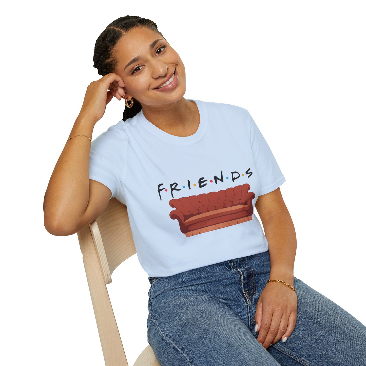 Friends TV Show Couch T-Shirt — Retro Sitcom Logo Tee