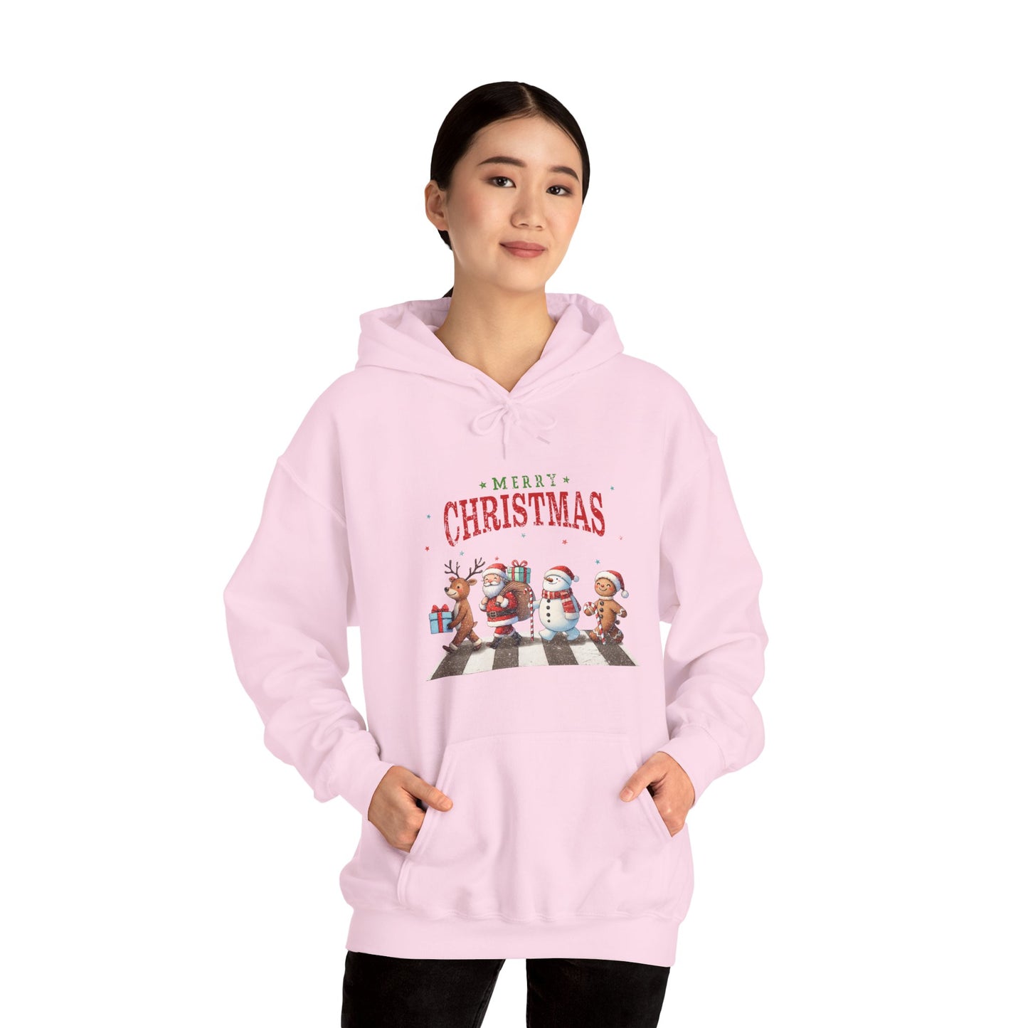 Christmas Choir Hoodie — 'Merry Christmas' Holiday Animal Carolers Sweatshirt