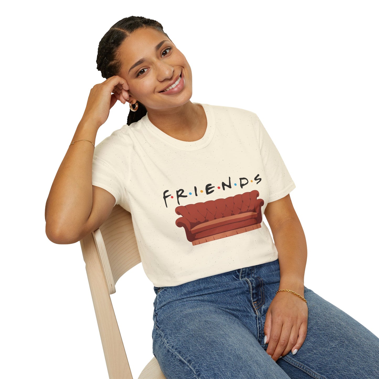 Friends TV Show Couch T-Shirt — Retro Sitcom Logo Tee