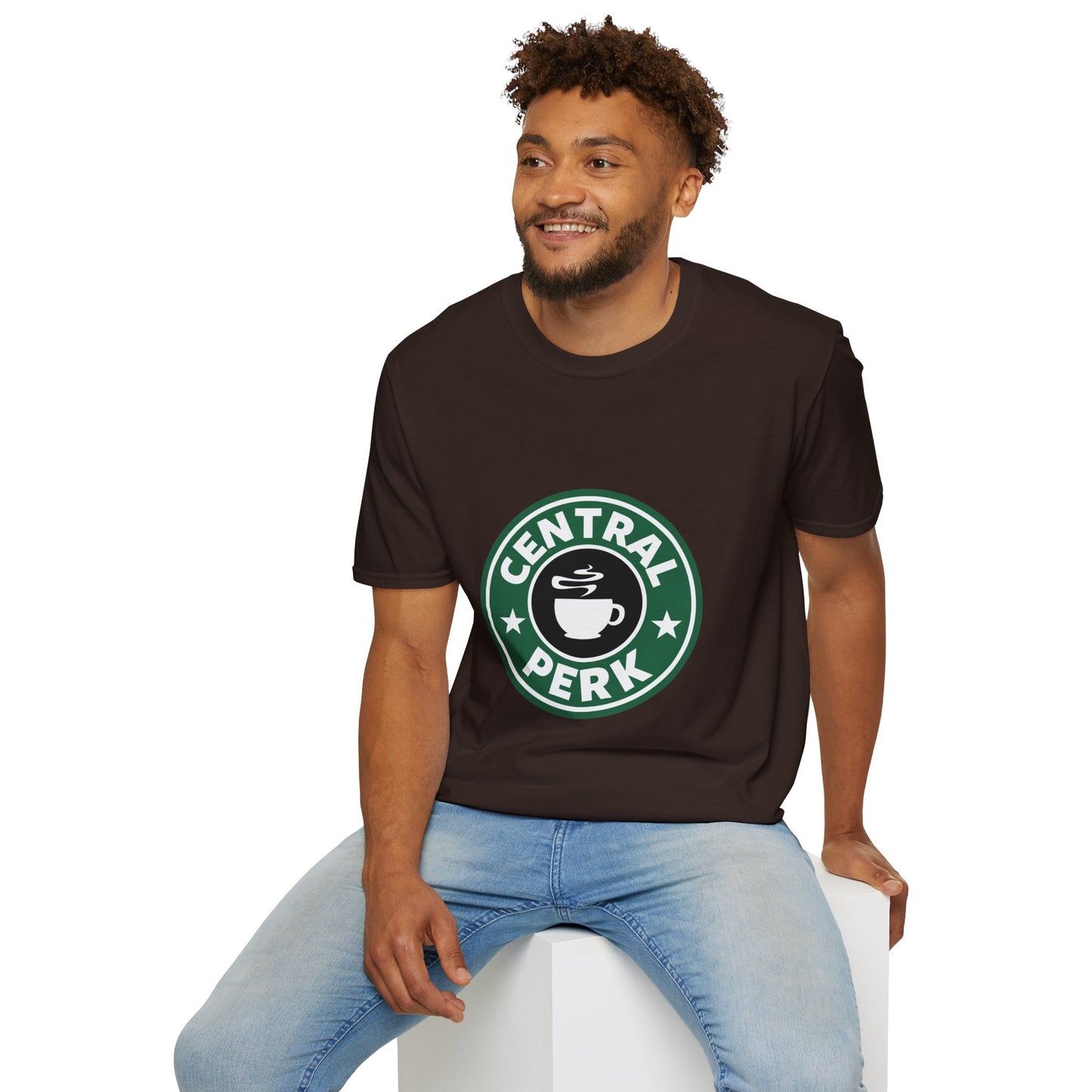 Central Perk Coffee T-Shirt — Vintage Coffee Shop Logo Tee