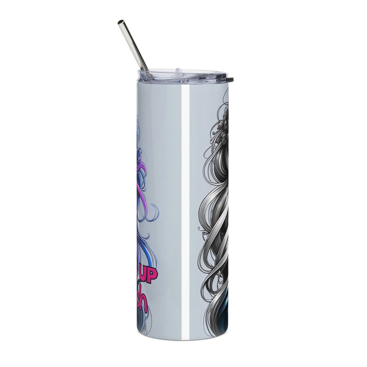 Tumbler — Gothic Pinup Stainless Steel 20oz Travel Cup ("Born to Be Bad")