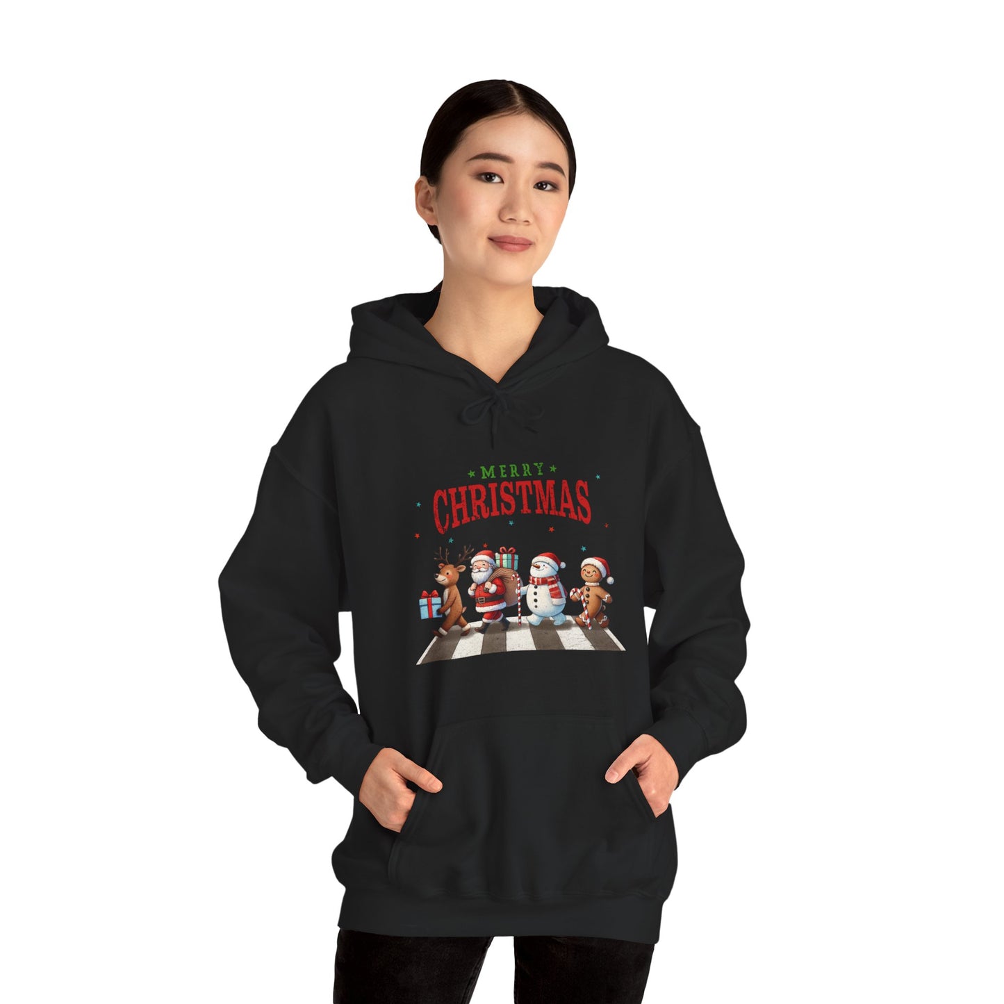 Christmas Choir Hoodie — 'Merry Christmas' Holiday Animal Carolers Sweatshirt