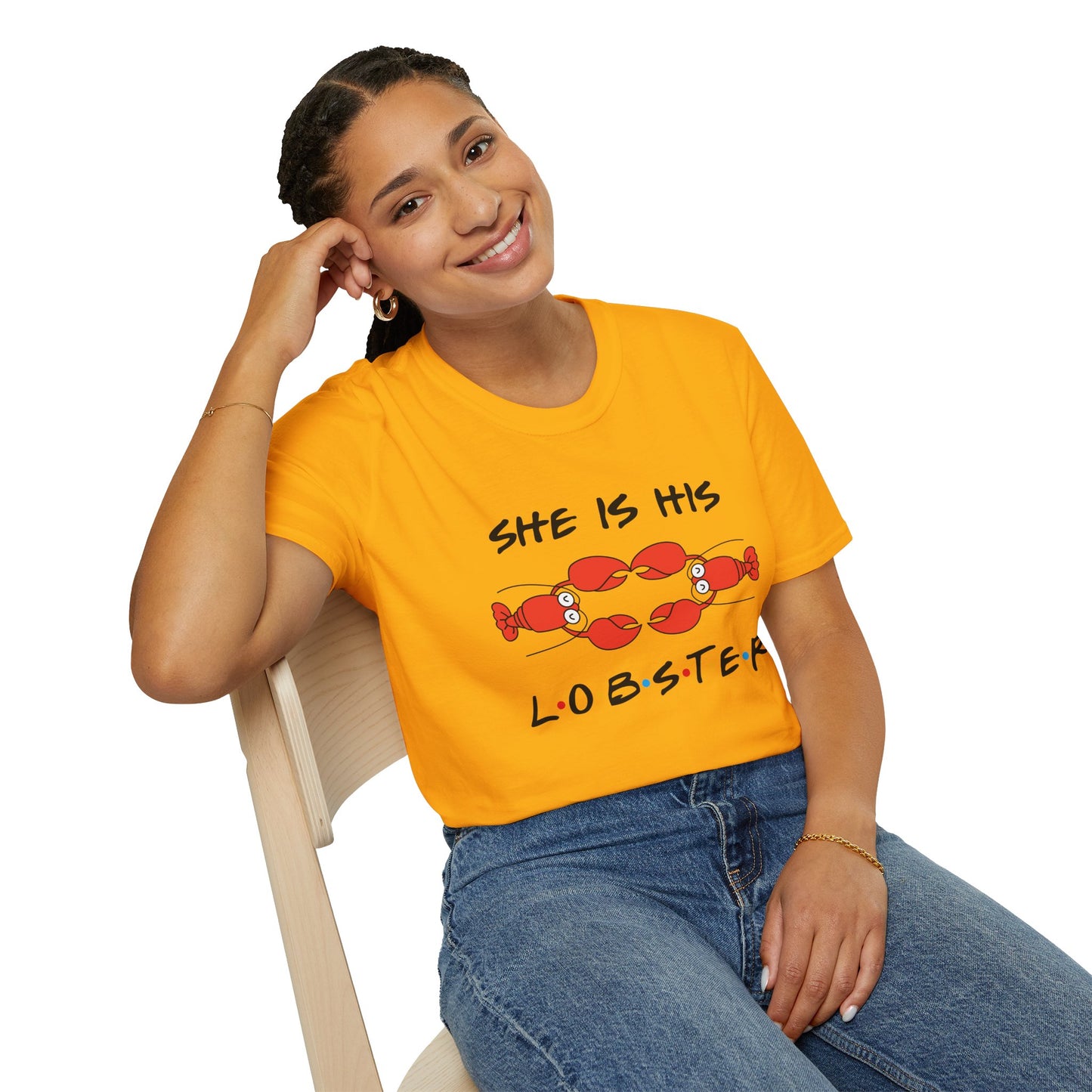 She Is His Lobster T-Shirt – Couples Friends TV Show Inspired Tee