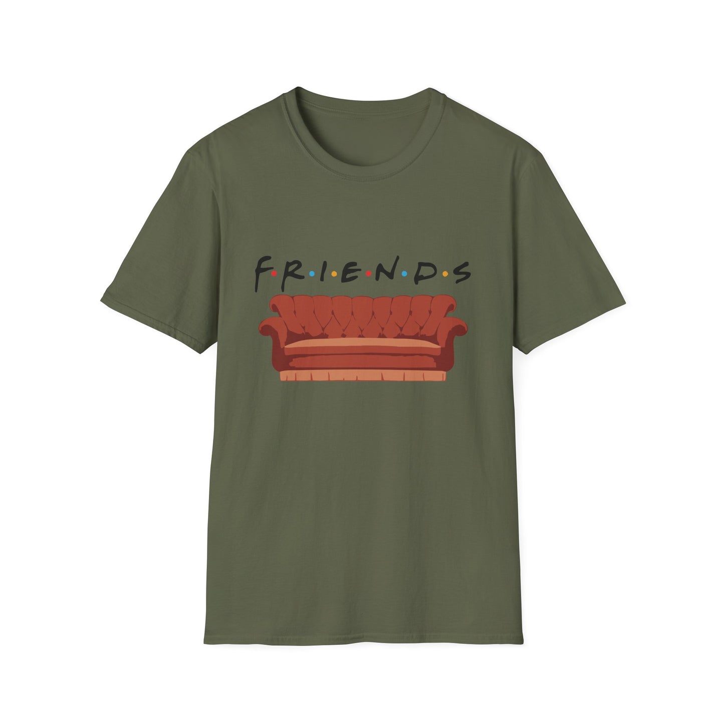 Friends TV Show Couch T-Shirt — Retro Sitcom Logo Tee