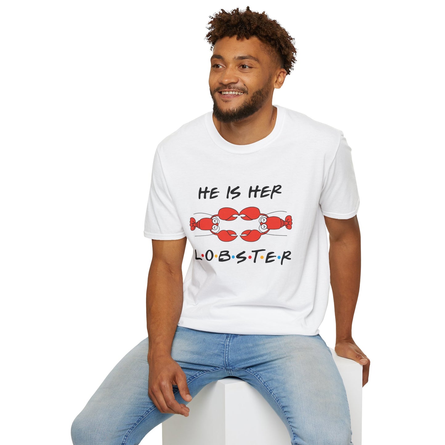 T-Shirt — "He Is Her Lobster" Matching Friends/Partner Tee